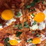 Baked beans and eggs